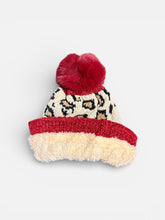 Load image into Gallery viewer, Toddlers Cheetah Pom Pom Beanie