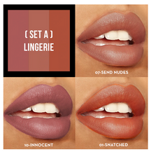 Load image into Gallery viewer, Sexy Trio Satin Lipstick Sets