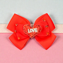 Load image into Gallery viewer, Love Ribbon Hair Bow
