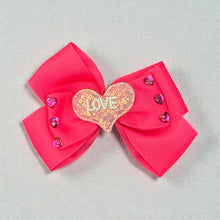 Load image into Gallery viewer, Love Ribbon Hair Bow
