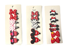 Load image into Gallery viewer, Minnie Mouse Hair Clips Set
