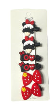 Load image into Gallery viewer, Minnie Mouse Hair Clips Set
