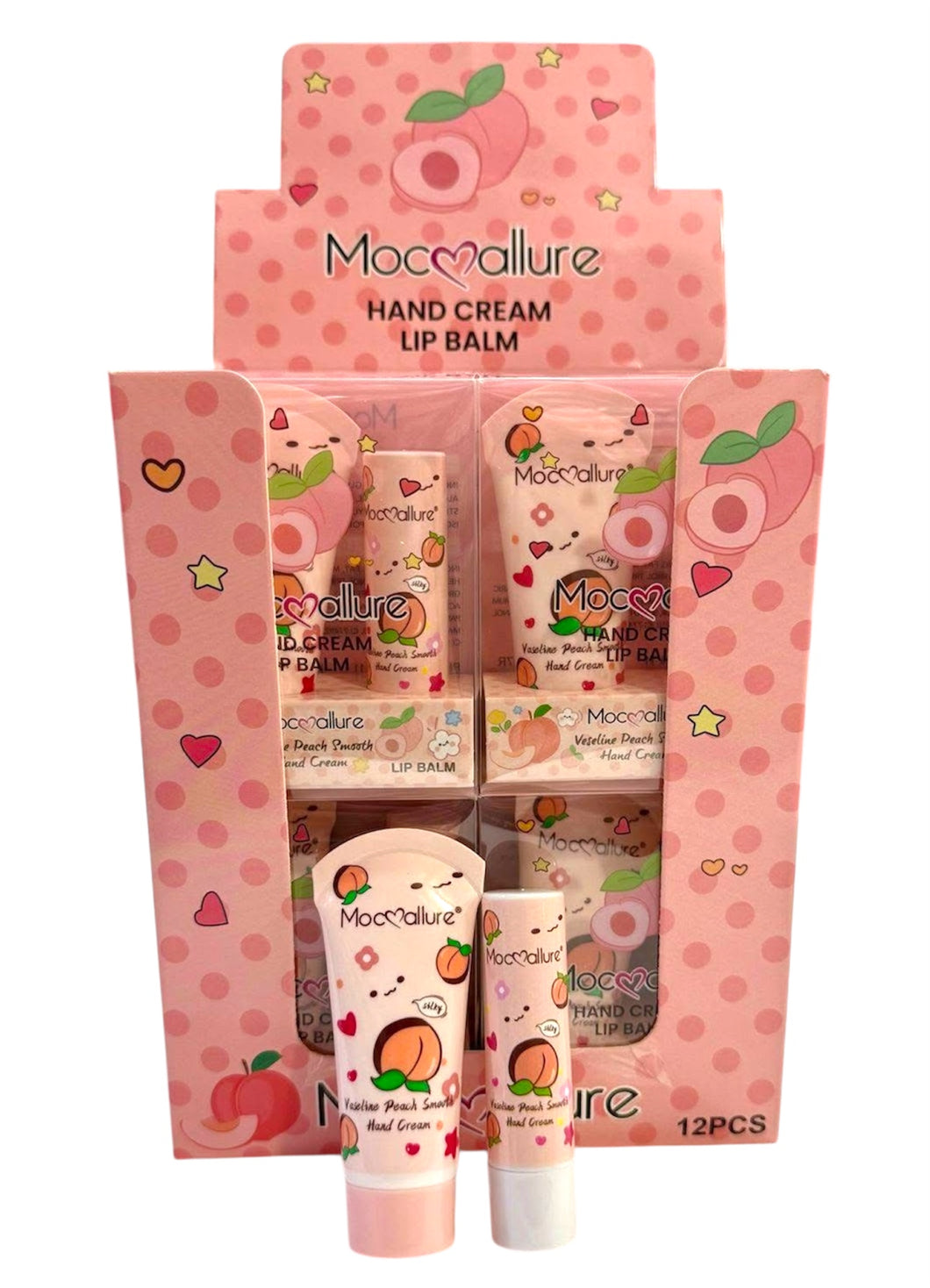 Moccullare Mini Peach Hand Cream& Lip Balm