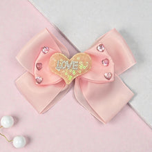 Load image into Gallery viewer, Love Ribbon Hair Bow
