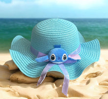 Load image into Gallery viewer, Stitch &amp; Angel Straw  Hat
