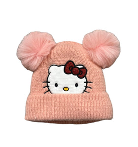 Pom Pom Hello Kitty Beanie