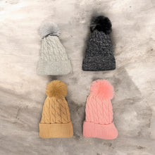 Load image into Gallery viewer, Toddlers Knit Pom Pom Beanie
