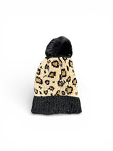 Load image into Gallery viewer, Toddlers Cheetah Pom Pom Beanie
