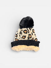 Load image into Gallery viewer, Toddlers Cheetah Pom Pom Beanie
