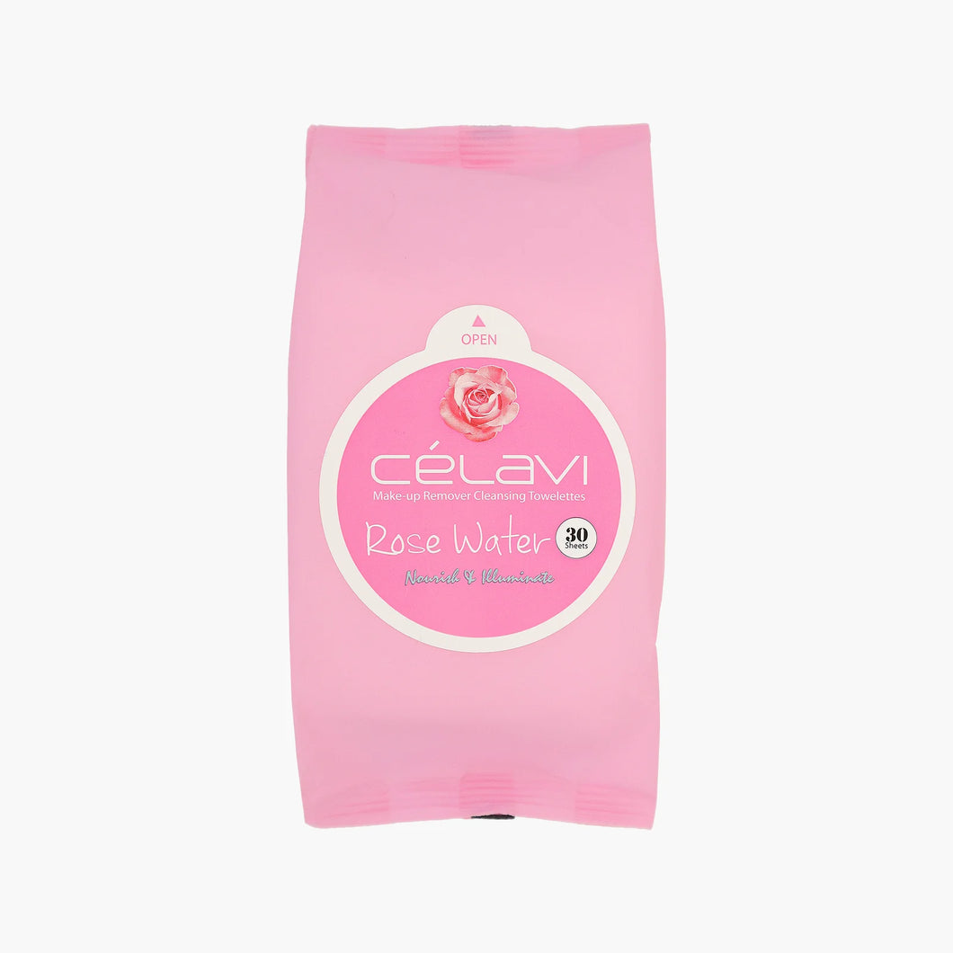 Celavi Rose Water MAke-Up Wipes