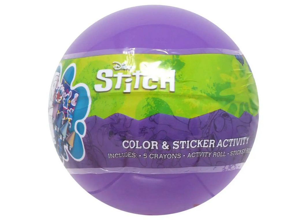 Stitch Color & Sticker Activity