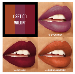 Sexy Trio Satin Lipstick Sets